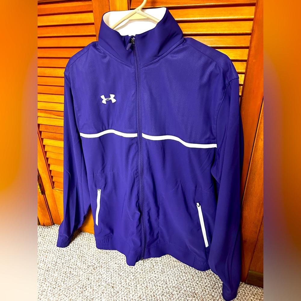 Under Armor Protect Our House Purple Jacket. Medium. Sharp.